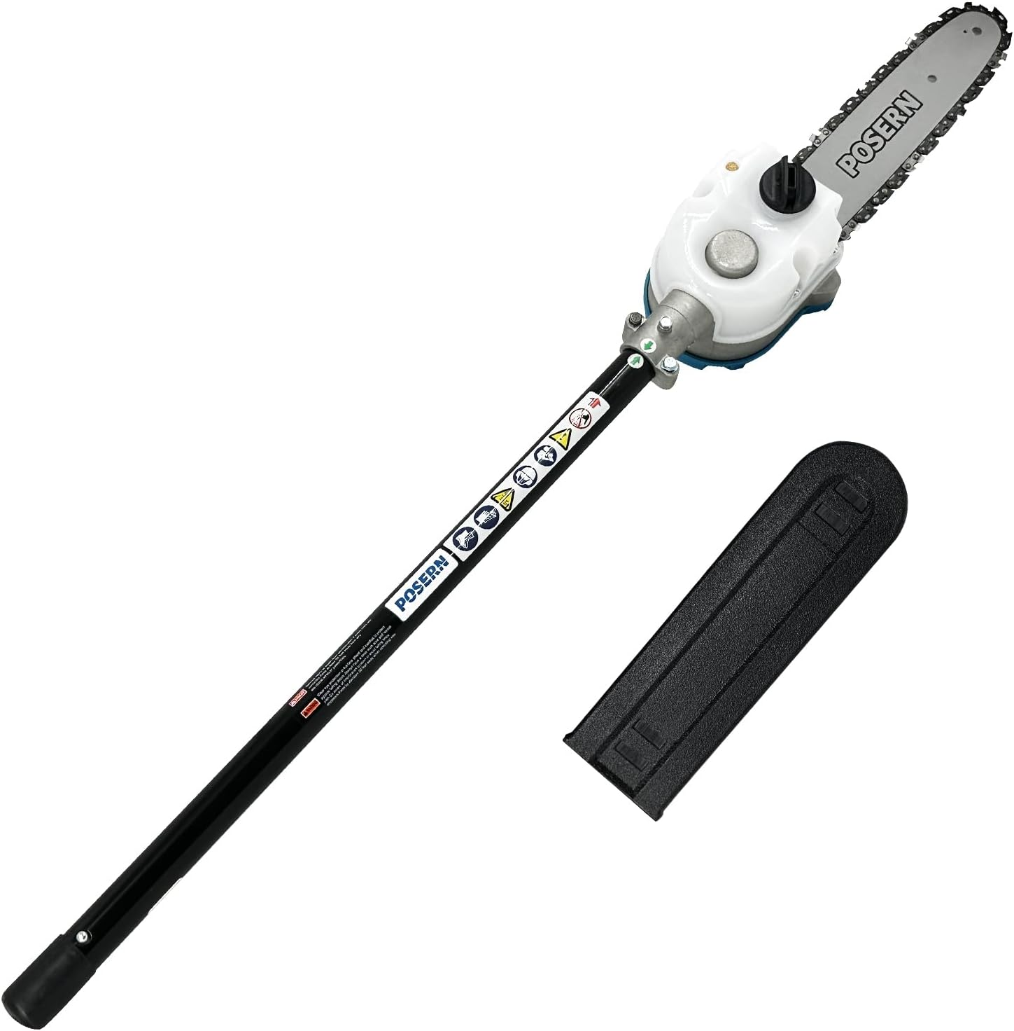 10 In. Pole Saw Chain Saw Pruner Attachment with 6 In. Cutting Capacity for Cutting High Branches from