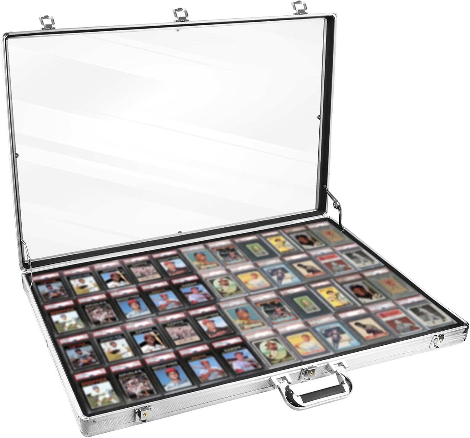 Card Show Display Case Large Aluminum 34 X22 Lockable Trading Card Display  Case | eBay