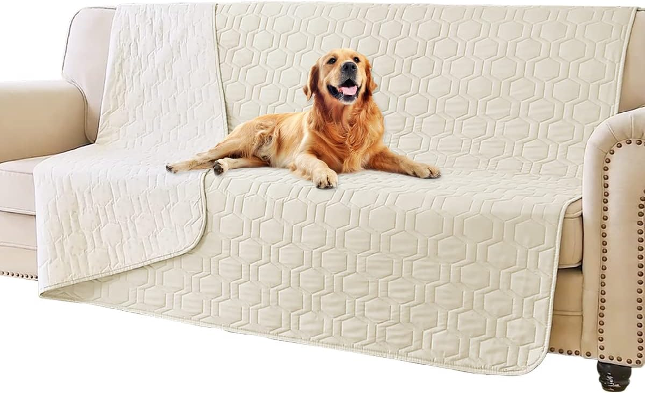 Waterproof & Anti-Slip Dog Bed Cover and Pet Blanket Sofa Pet Bed Mat ，Car Incontinence Mattress Protectors Furniture Couch Cover for Most Cats Dogs, Pets