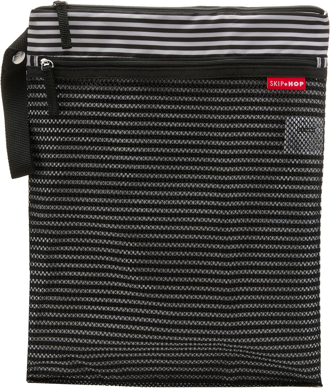 Skip Hop Waterproof Wet Dry Bag, Grab & Go, Black/White Stripe - Picture 2 of 13