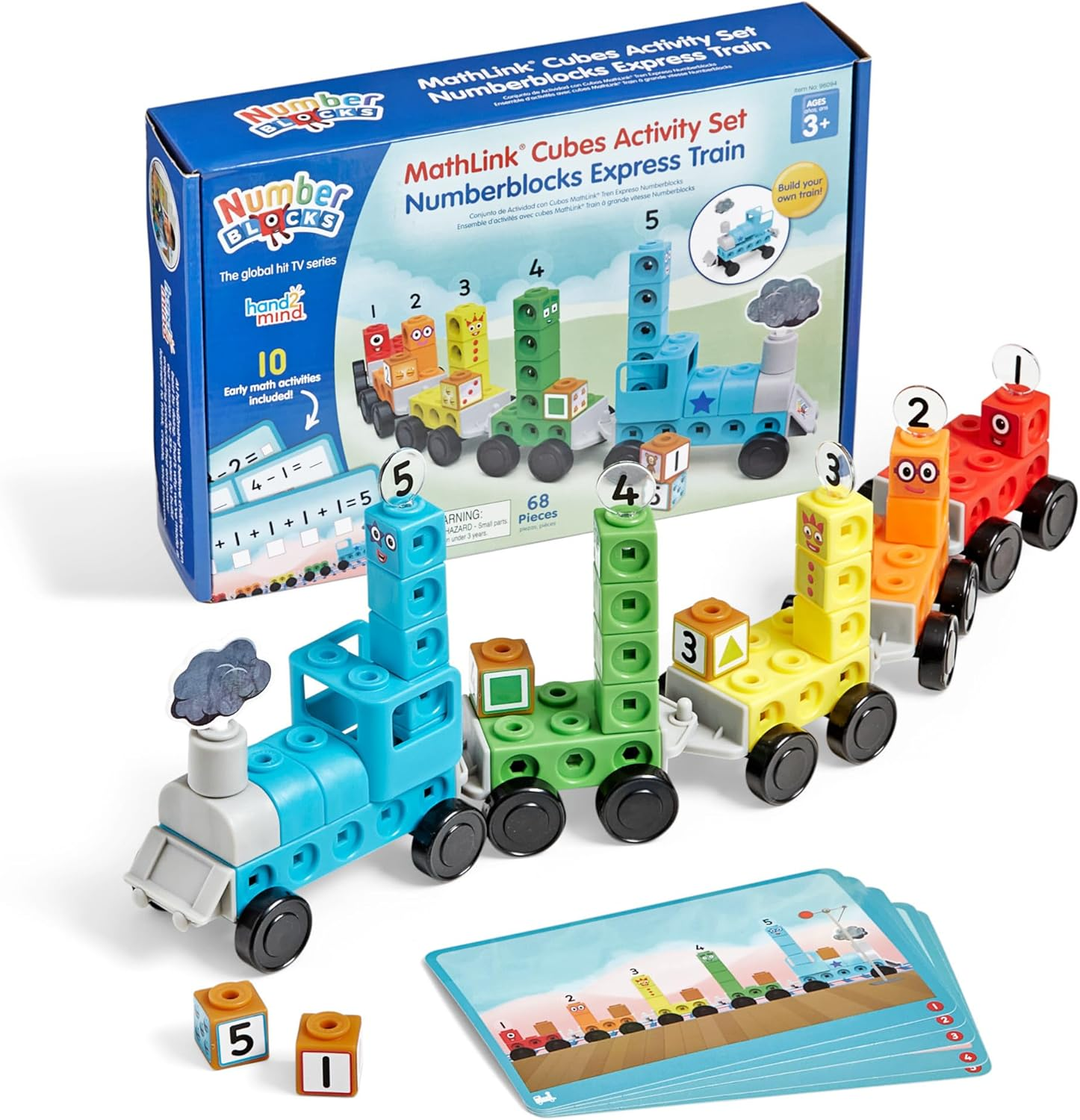 Numberblocks Express Train Mathlink Cubes Activity Set, Preschool Learning Activities, Train Toy, Counting Blocks, Number Toys, Kids Educational Toys, Math Manipulatives for Preschoolers