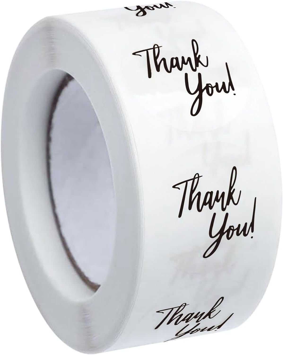 Whaline 1000Pcs Clear Thank You Stickers round Transparent PVC Stickers Thanksgiving Gift Sticker Self-Adhesive Envelope Seal Labels for Business Wedding Festival Baby Shower Birthday Party, 1.5 Inch