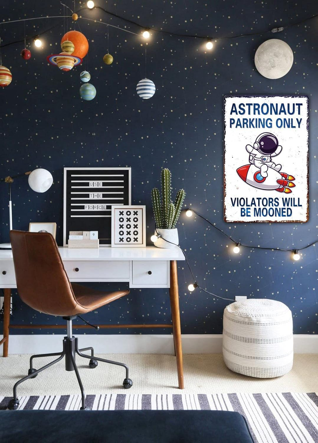 Perfect Space Gifts for Kids - Astronaut Parking Only Sign - Outer Space Them... - Picture 8 of 14