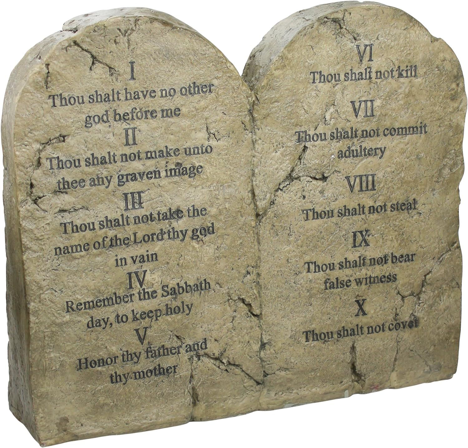 Ten Commandments Sculptural Tablet