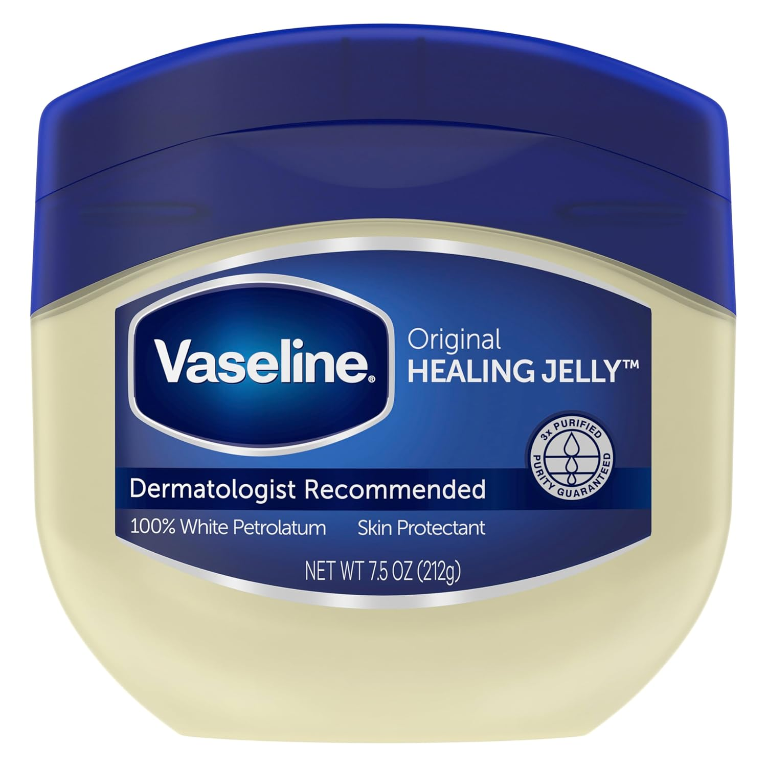 Petroleum Jelly for Dry Cracked Skin and Eczema Relief Original 7.5 Oz