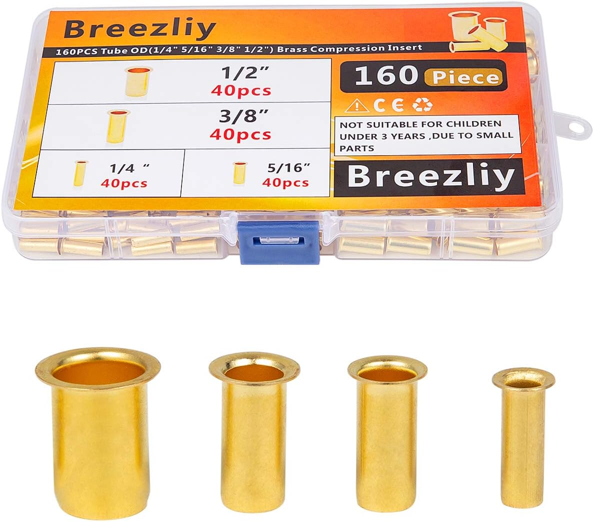 160Pcs Tube OD(1/4