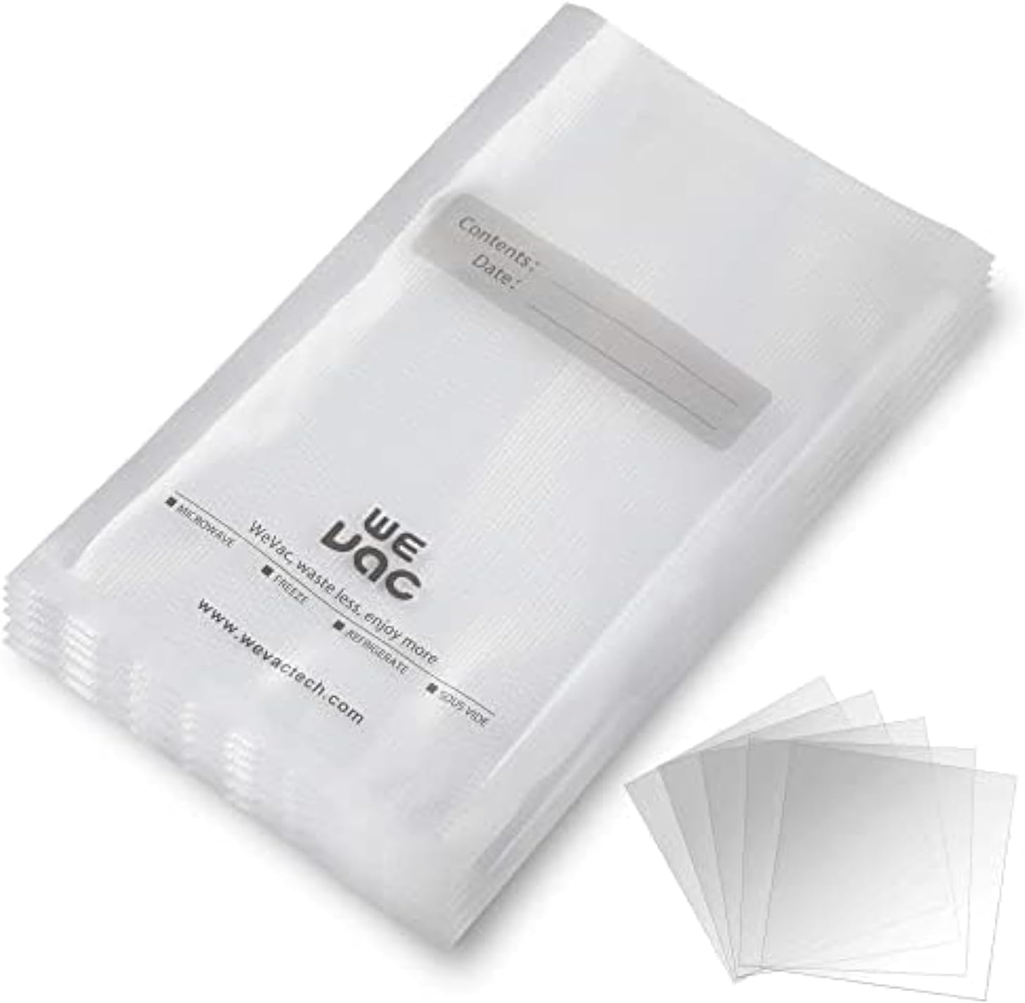 Bolsas sellado vacio 100 cuartos 8x12 pulg grado comercial bpa free sous vide