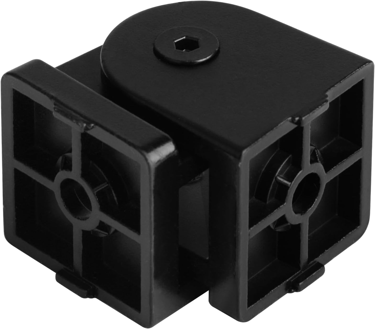 4 Pack 4040 Series Black Pivot Joint Fits T Slot Aluminum Profile, 180° Adjustable Flexible Pivot Hinges