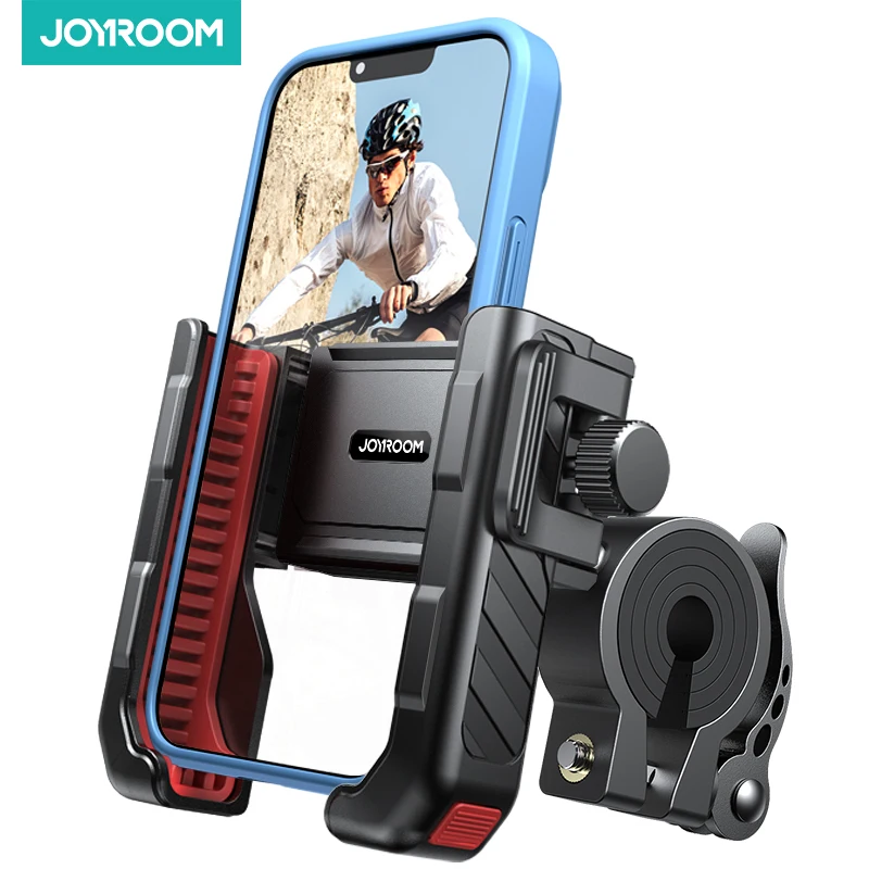 Joyroom Motorcycle Phone Holder Half Enclosure Design Bike Bicycle Phone Mount Quick Lock For iPhone 4.7