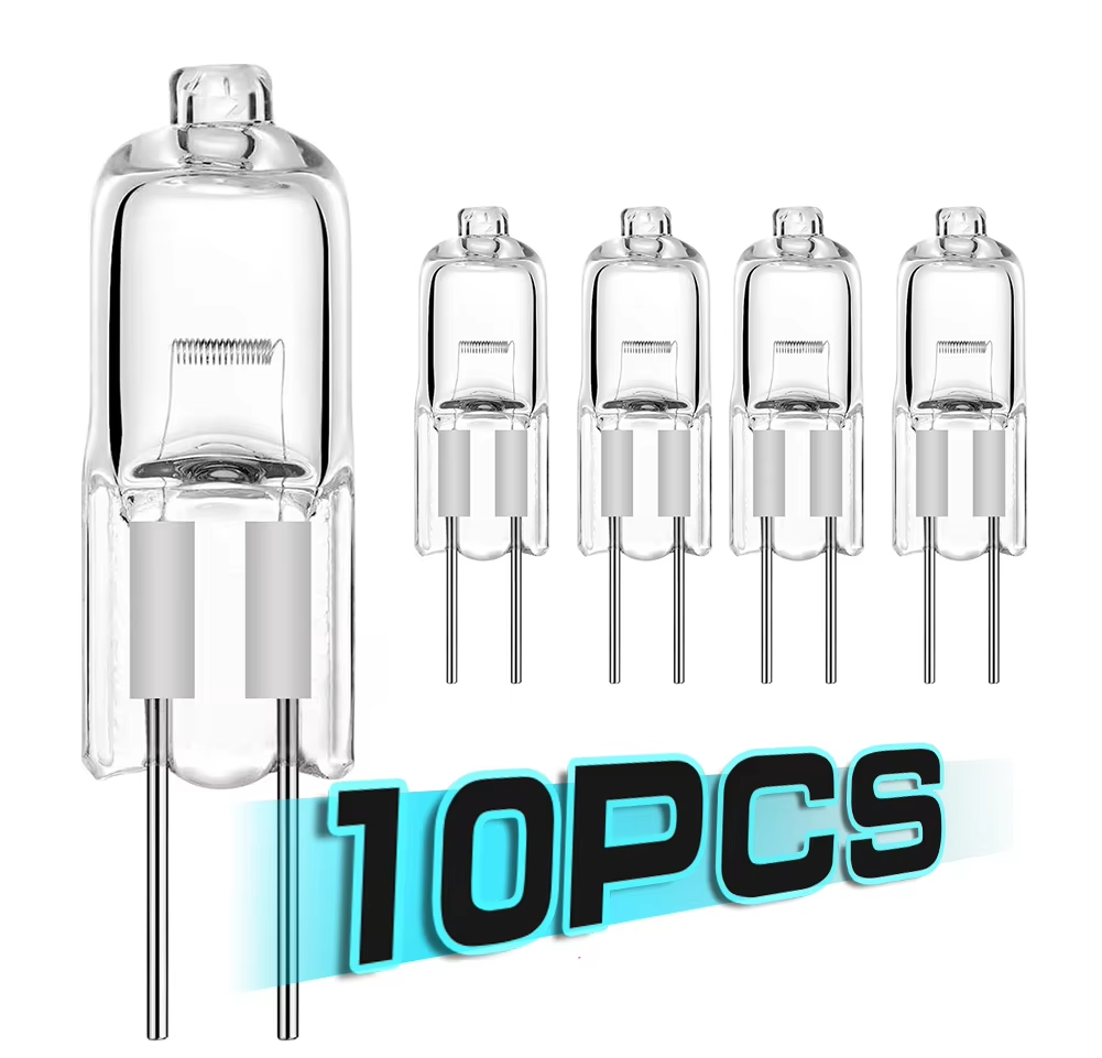 10Pcs Halogen Bulb G4 12V 5W 10W 20W 35W 50W Globe Lot JC Bi-Pin LED Warm White Replace LED Capsule Lamp Halogen Bulbs Light