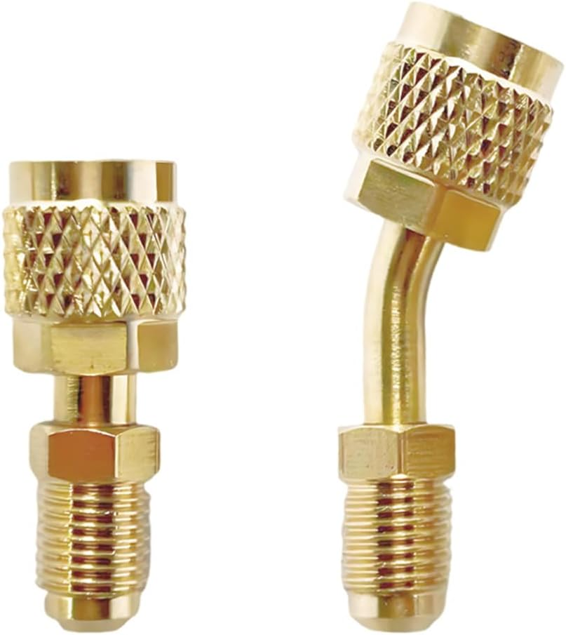 Straight Adapter & Angled Adapter, R410A Adapter Mini Split Adapter 5/16