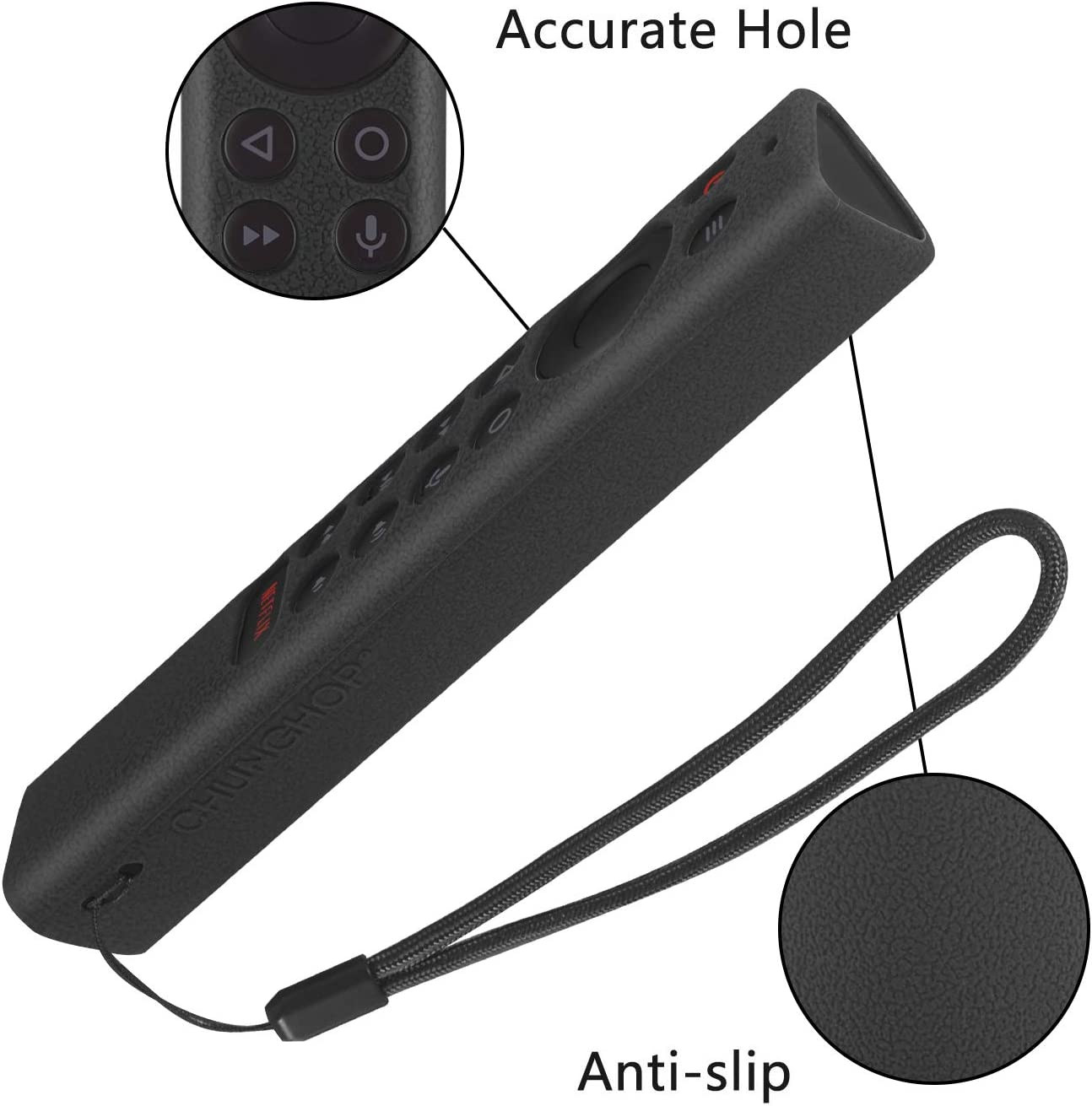 CHUNGHOP Protective Silicone Remote Cover for NVIDIA Shield TV Pro/4K HDR Rem... - Picture 7 of 14