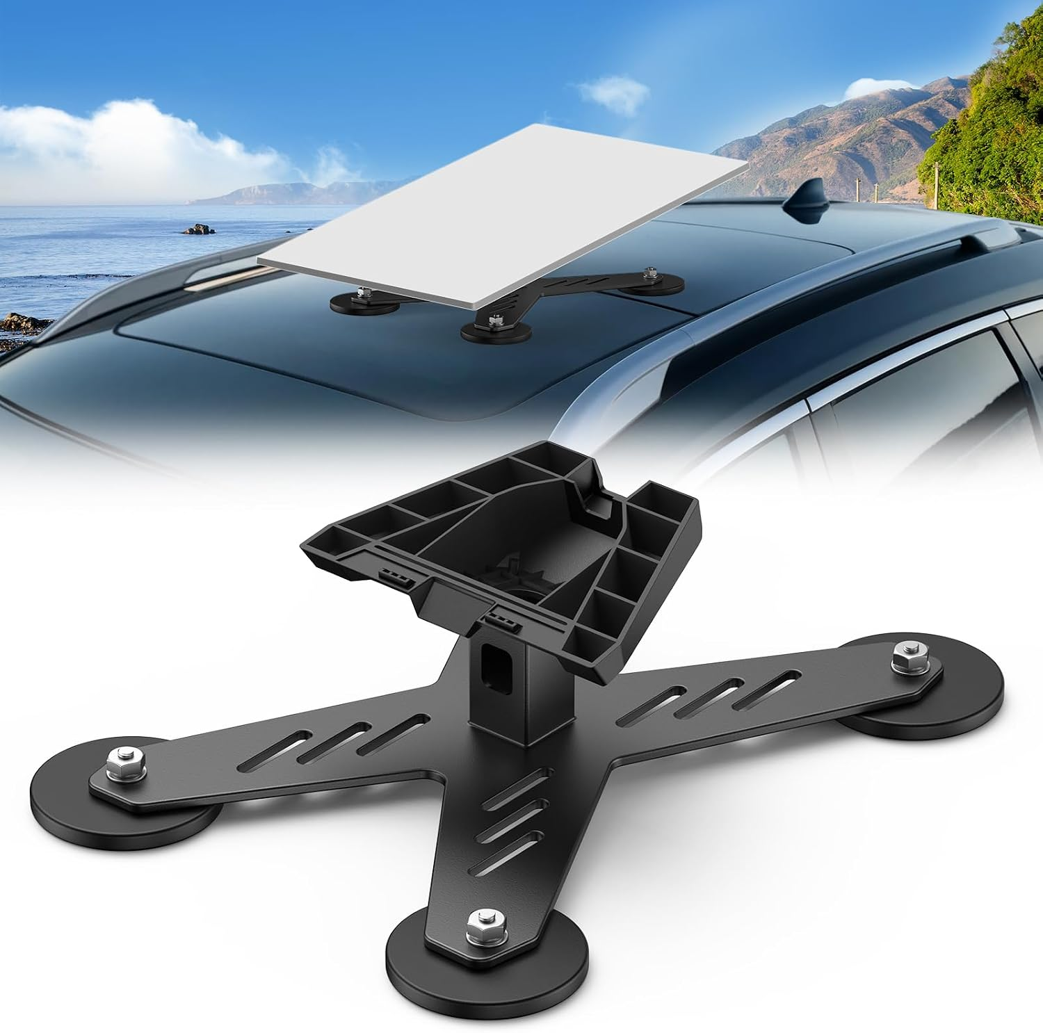 Car Magnetic Mount for Starlink Gen 3, Heavy Duty Roof Magnetic Mount with 440Lbs, Portable Gen 3 Roof Mount for RV, Car, Boat, Truck.
