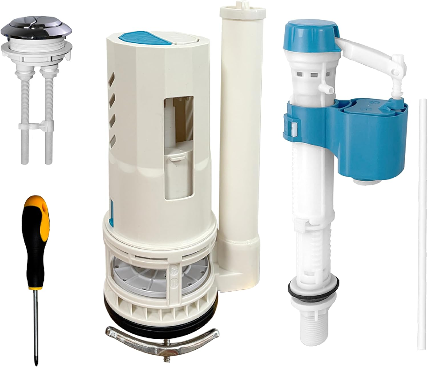 2 Inch Dual Flush Valve Replacement Kit for One-Piece Toilets