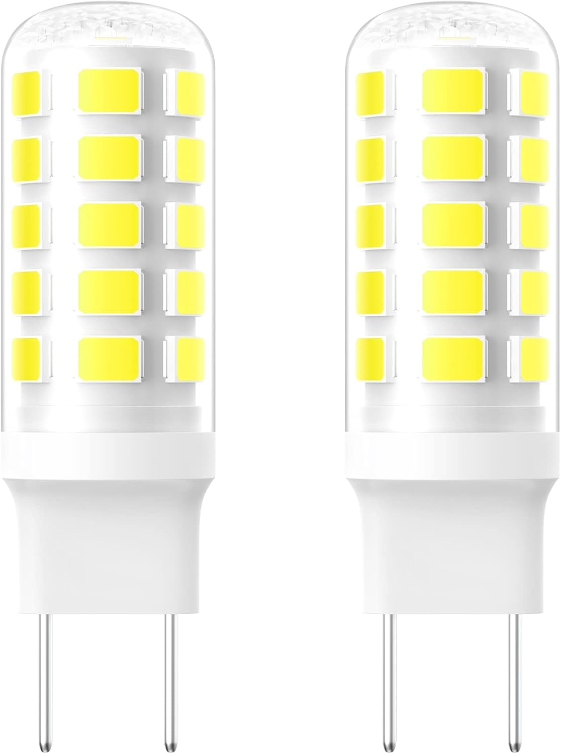 G8 LED Bulb Dimmable, 120V 50W Microwave Light Bulbs Replacement for GE over the Range Microwave Hood, Kitchen over Stove Light/Surface Light Bulb, Replaces WB08X10057, Daylight White 6000K, 2 Pack