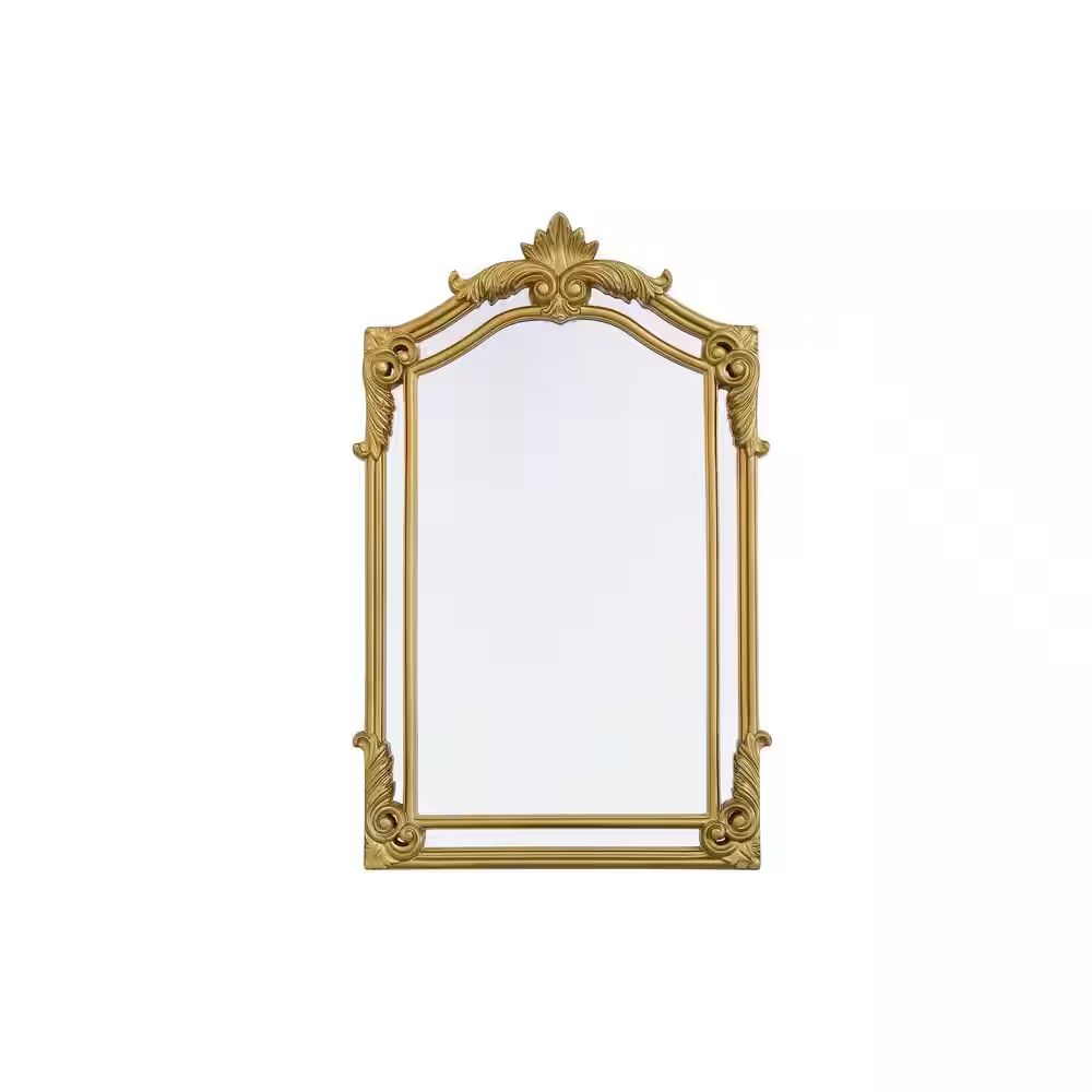 Timeless Home Gold Leaf 28.5 In. W X 36 In. H Traditional Mirror