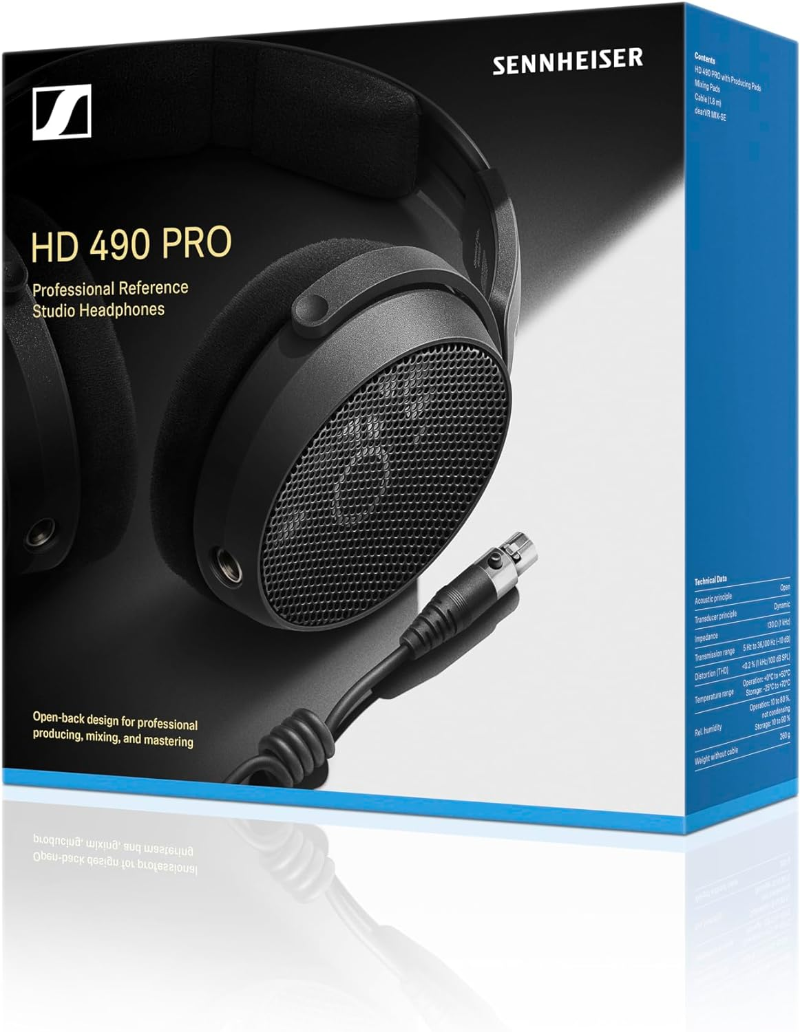 Sennheiser Sennheiser HD 490 PRO Open Studio Monitor Headphones 700286 with d... - Picture 11 of 13