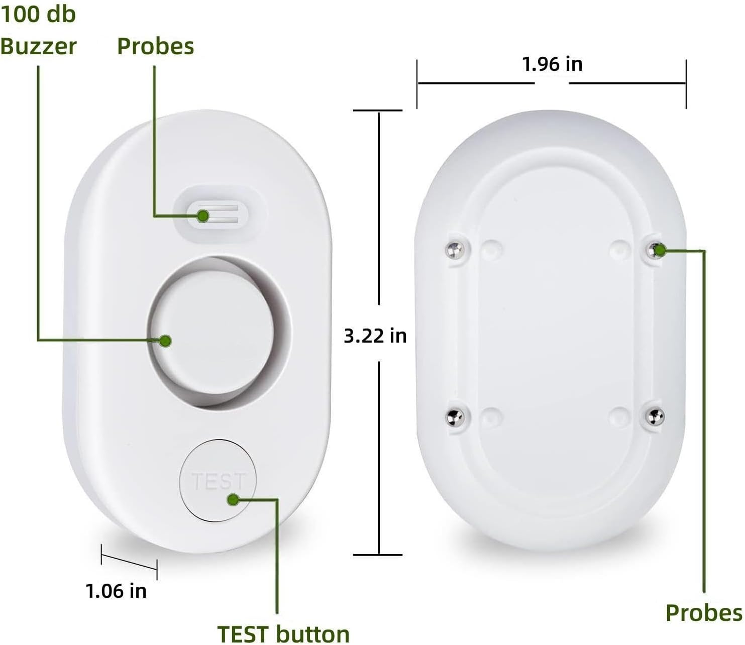 Water Leak Detector Sensor Alarm: Home Water Flooding Monitor Smart Sink 