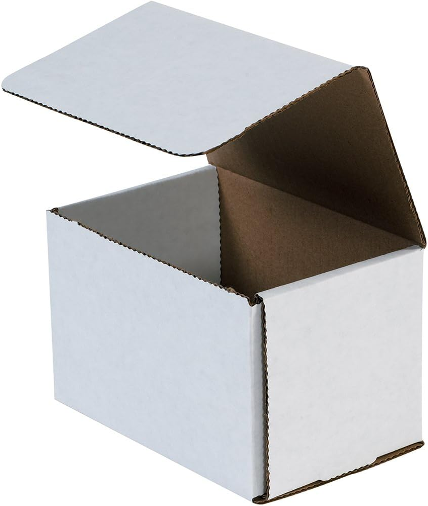 White Corrugated Cardboard Mailing Boxes, 6