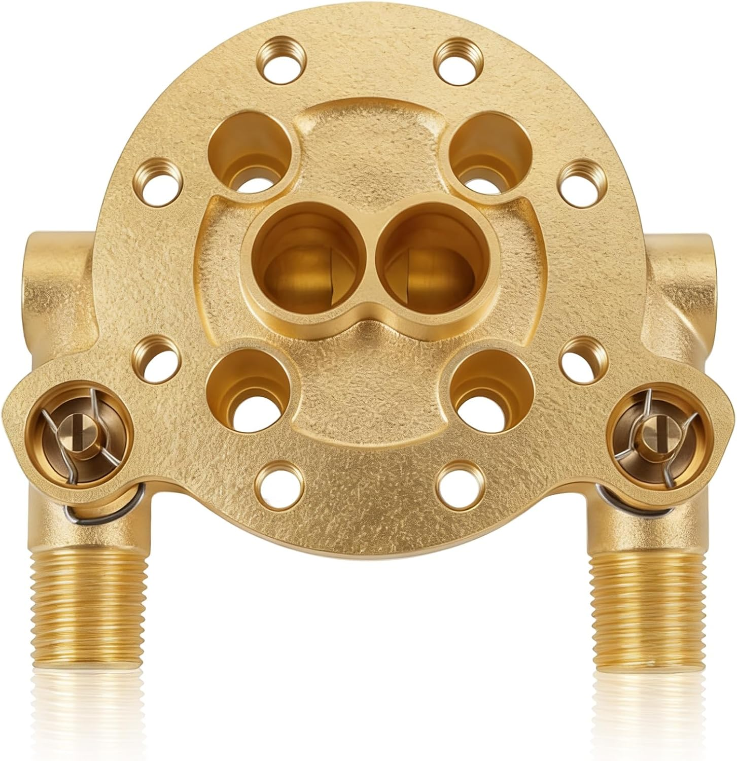 Tub Fillers Freestanding Rough in Valve, Fit for TS50100 TS50110 Moen Single Riser Floor Mounting Kit - Manifold Assembly with Stop Valve for S93005 Freestanding Tub Faucet