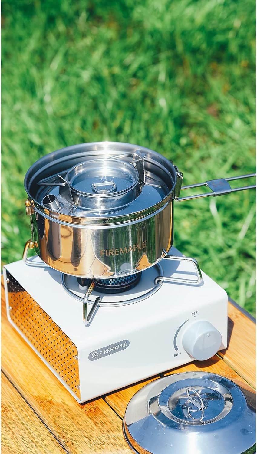 Fire-Maple Antarcti Stainless Steel Kettle and Pot Set 1.0L Camping Kettle an... - Picture 9 of 15