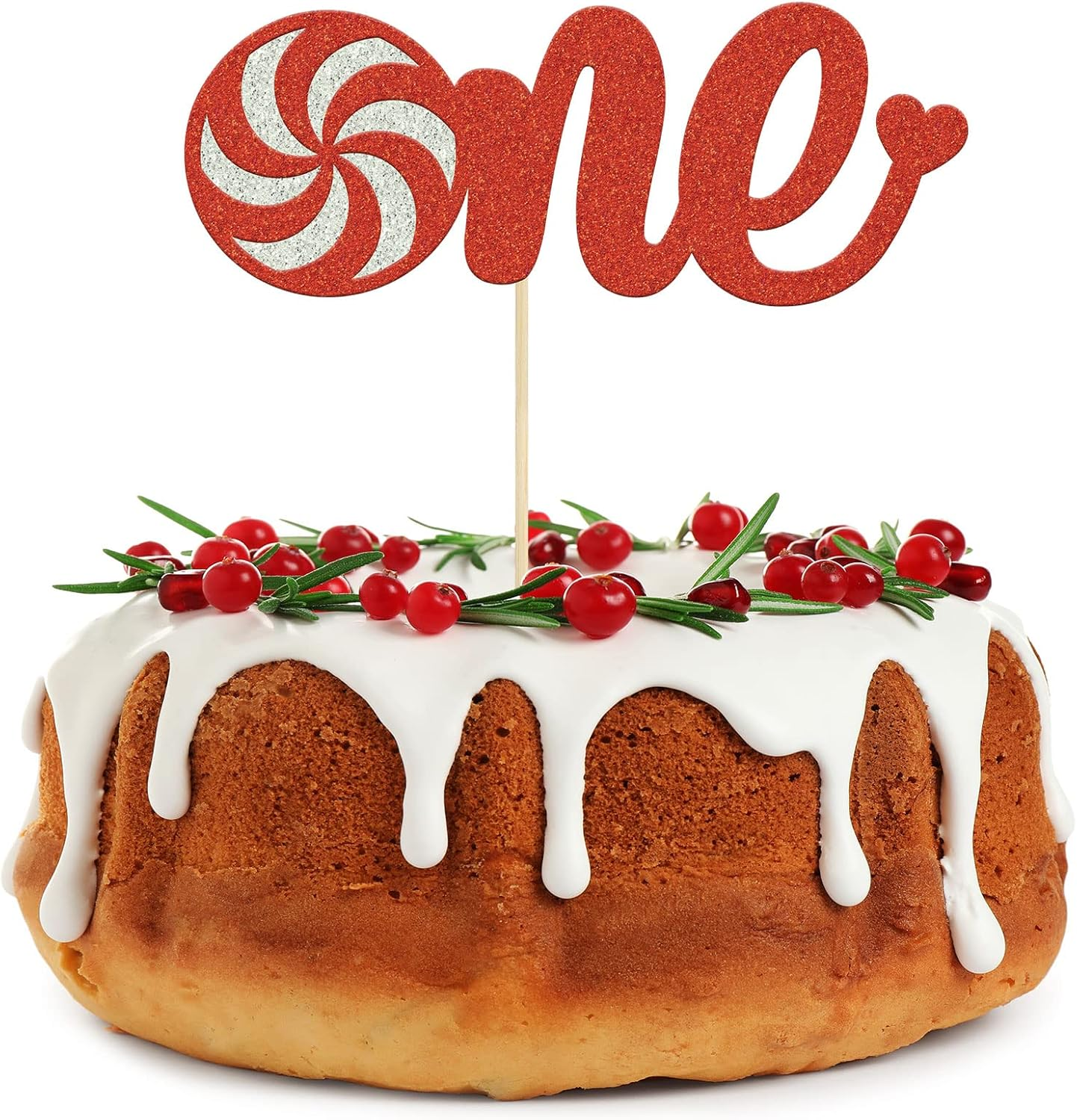 Gyufise 1 Pack Christmas Wreath One Cake Topper Red Green Merry Christmas Cak... - Picture 27 of 32