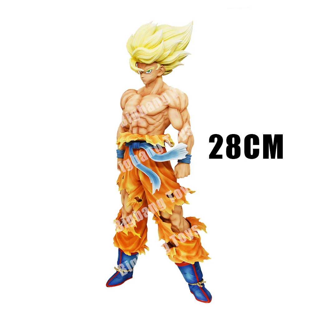 28Cm Dragon Ball Z Figure Goku Anime Figures Super Saiyan Goku Gk Statue