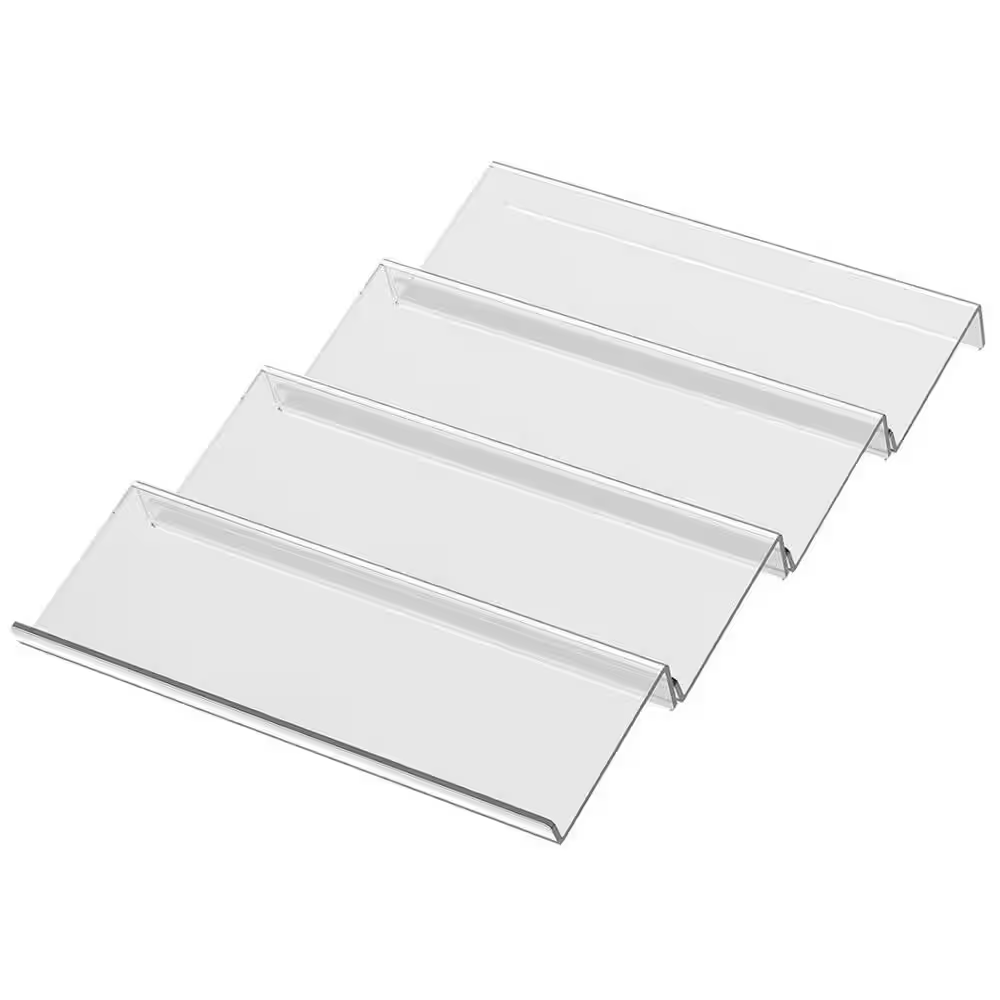 4 Tier Acrylic Spice Drawer Organizer Rack Clear Expandable Tray for Kitchen Seasoning Jars Insert 9 to 18