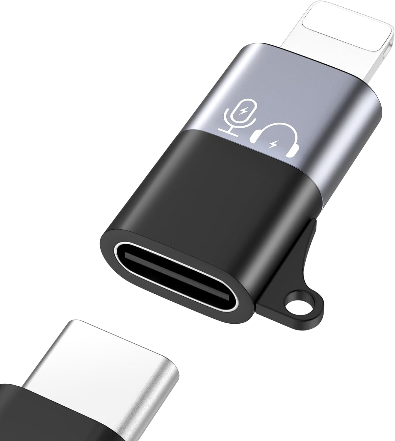 for DJI Mic Mini USB C to Lighting Mobile Phone Adapter - Lightning to USB-C Audio Adapter for Iphone 14/13/12/11/Apple Earpods/Wireless Mic Receiver/Mobile Phone, Support Charging -1 Pack