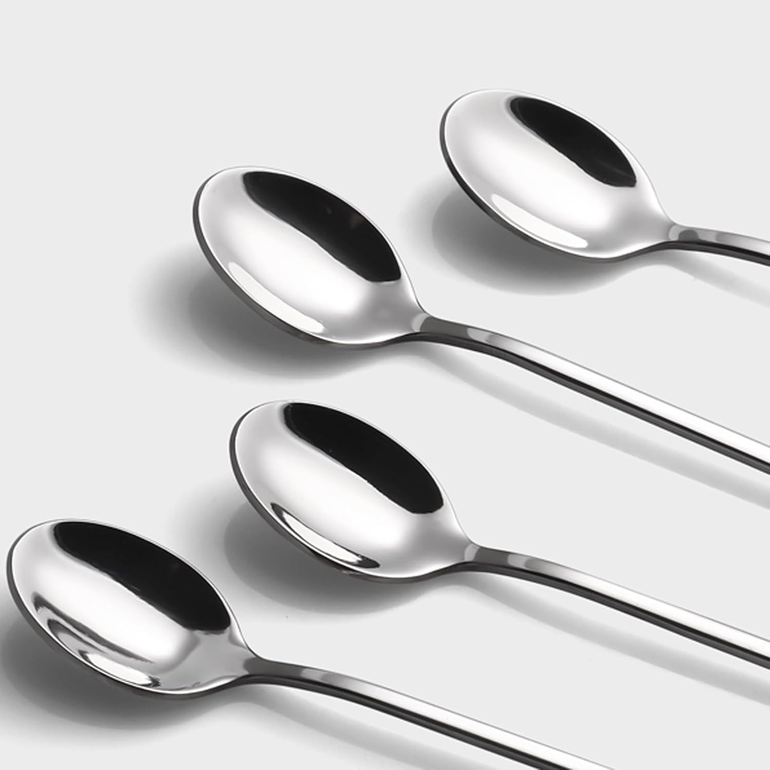 tiokin Long Handle Spoons, 223mm Teaspoons with Long Handle, Stainless Steel ... - Picture 4 of 17
