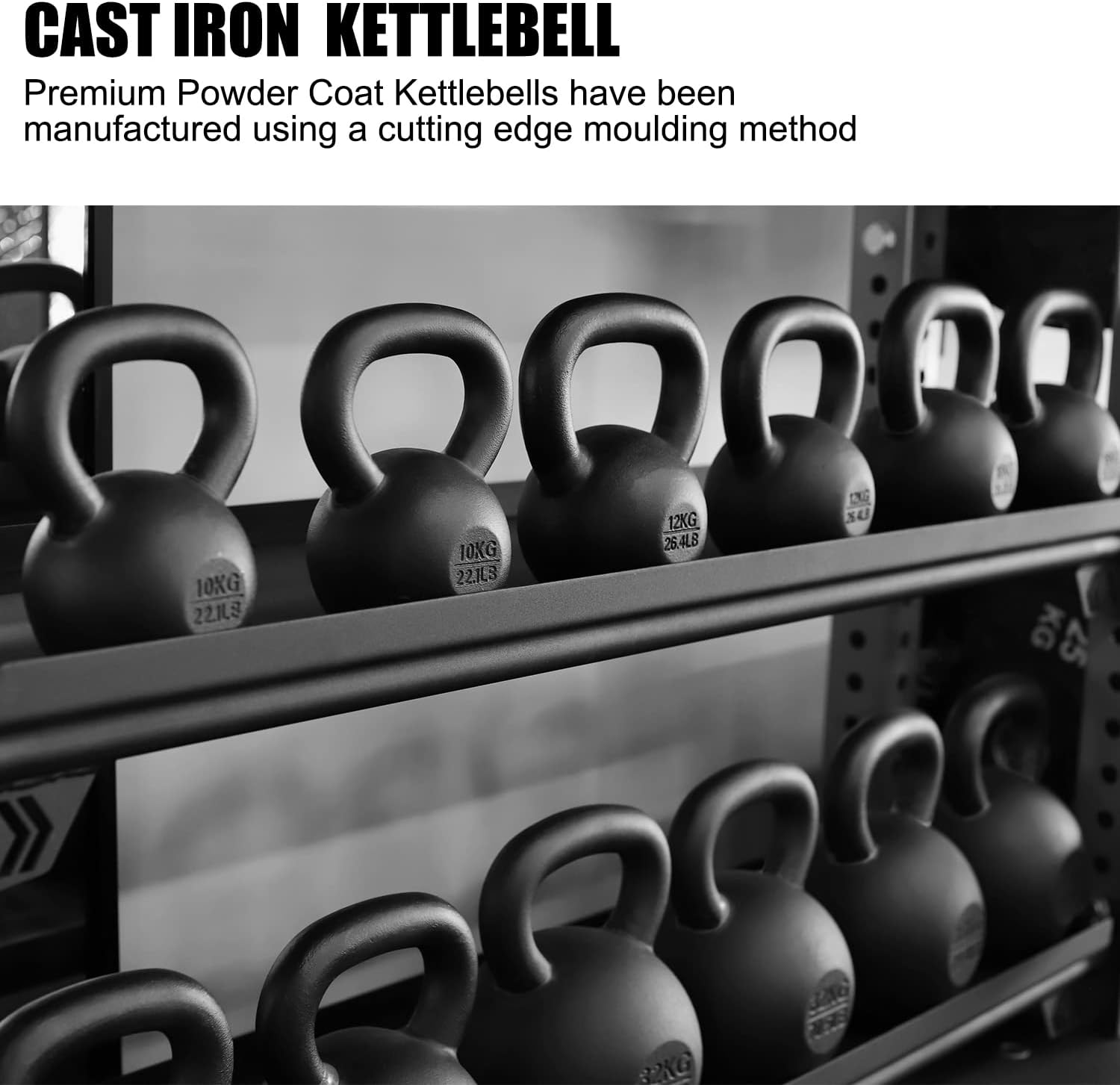 Powder Coated Cast Iron Kettlebells,Classic kettlebell Weights, Black Kettle ... - Picture 7 of 18