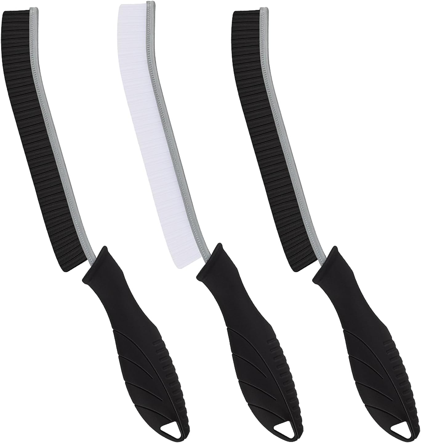 Cepillo de Limpieza de Grietas con Cerdas Rigidas para Cocina y Bano Negro