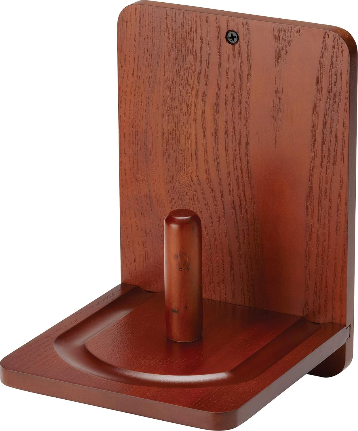 Billiard/Pool Accessory: Wall Mounted Wood Cone Chalk Holder, Mahogany Finish