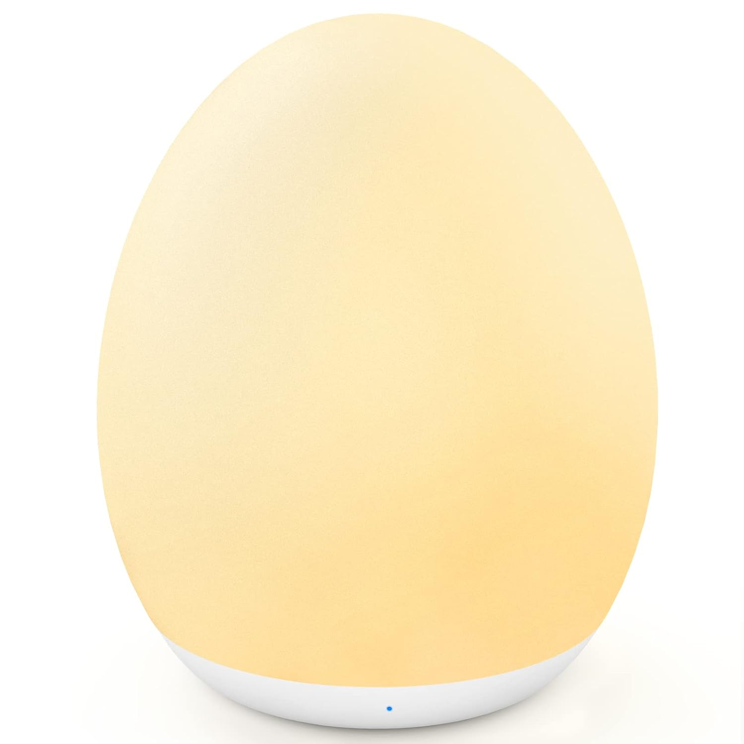 Night Light for Kids, Baby Egg Light for Nursery, 7 Colors Changing & Stepless Dimming, Soft Silicone Touch Night Lamp with 1 Hour Timer, Rechargeable Nursery Night for Breastfeeding