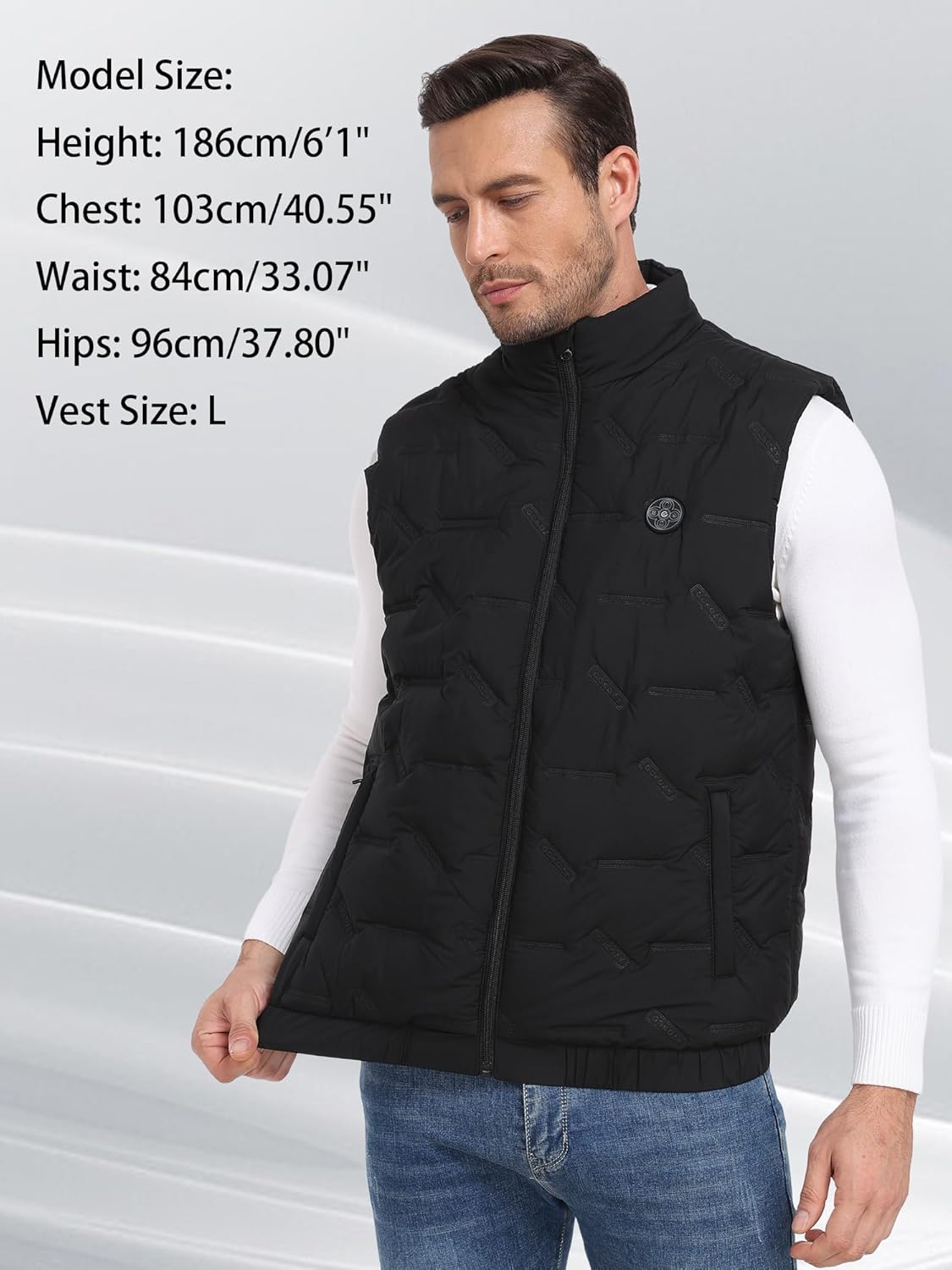 Heated vest for Men with 12v 20000mah Battery with 15 Heating Zones Mens Heat... - Picture 4 of 13