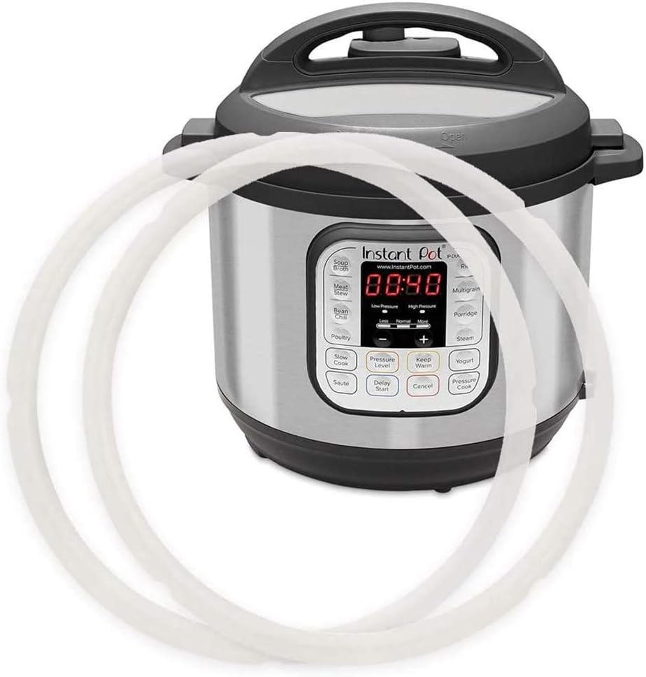 Sealing Ring for 6 Qt Instant Pot Replacement Silicone Gasket Seal Rings for Instapot 6 Quart 2Pcs Sealer Accessories Parts for Insta Pressure Cooker - 2 Pack