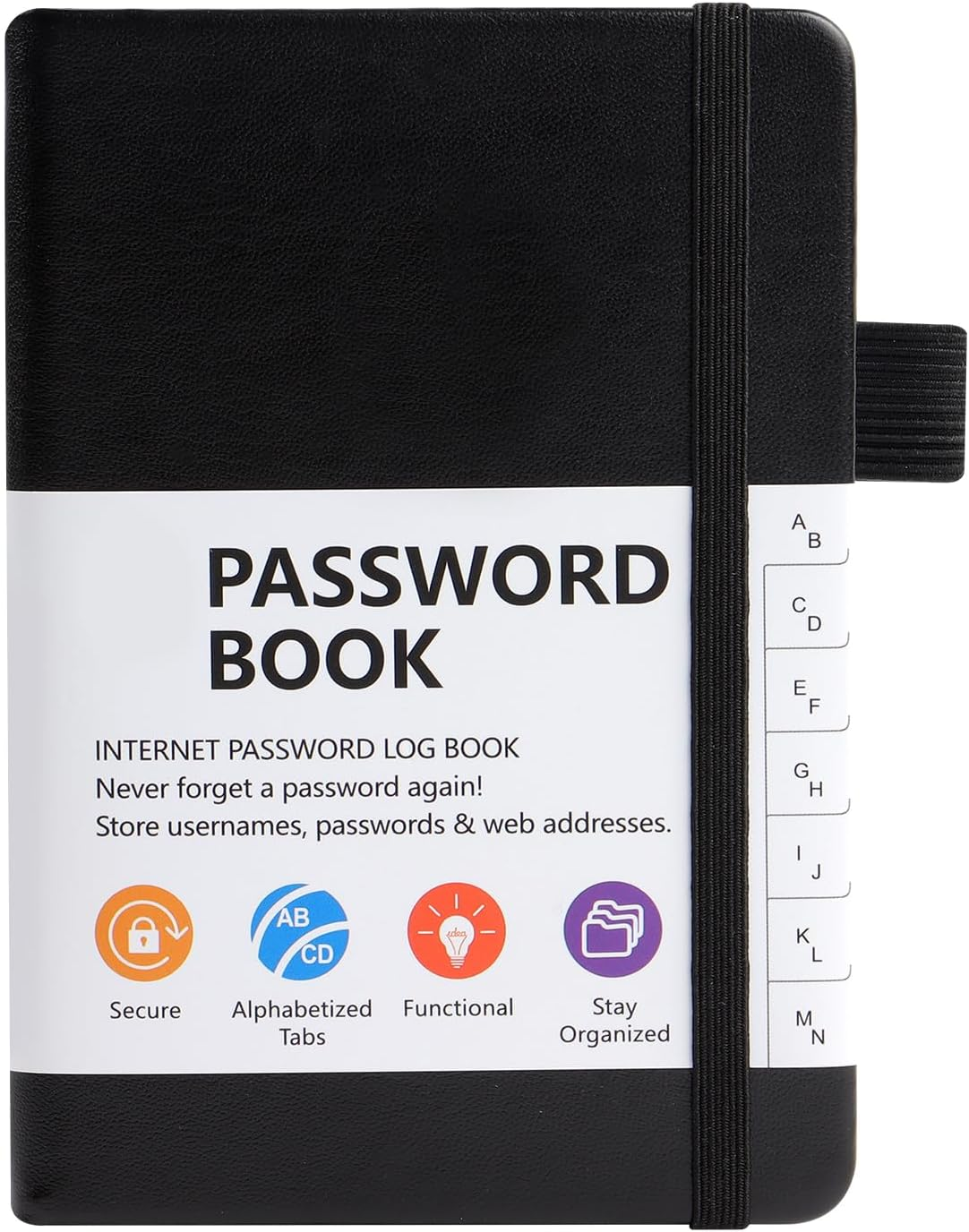 A6 Password Book Alphabetical with Tabs, Hardcover Password Keeper Book, Pass... - Picture 10 of 15
