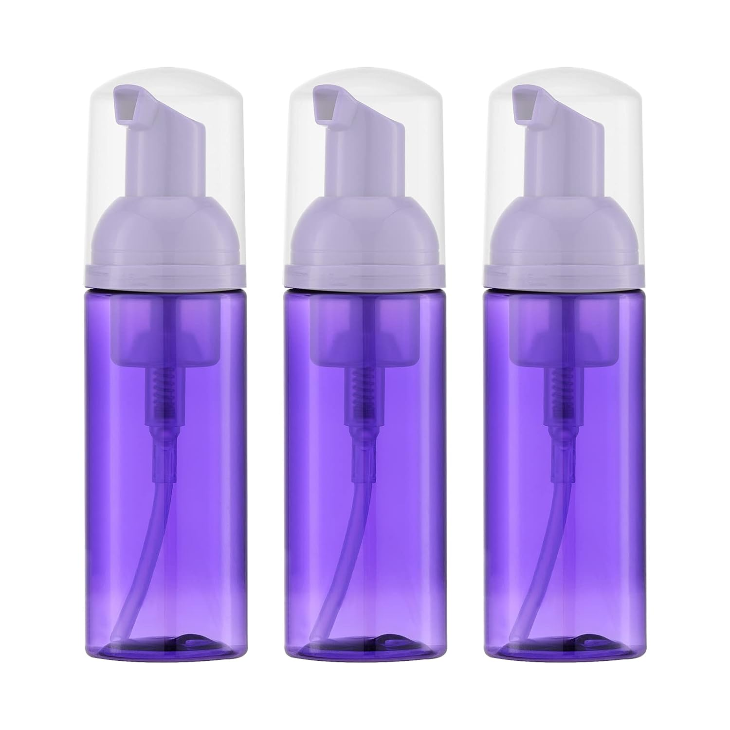 2Oz Foam Bottle (3PCS) Empty Foaming Pump Dispenser for Hand Soap, Lash