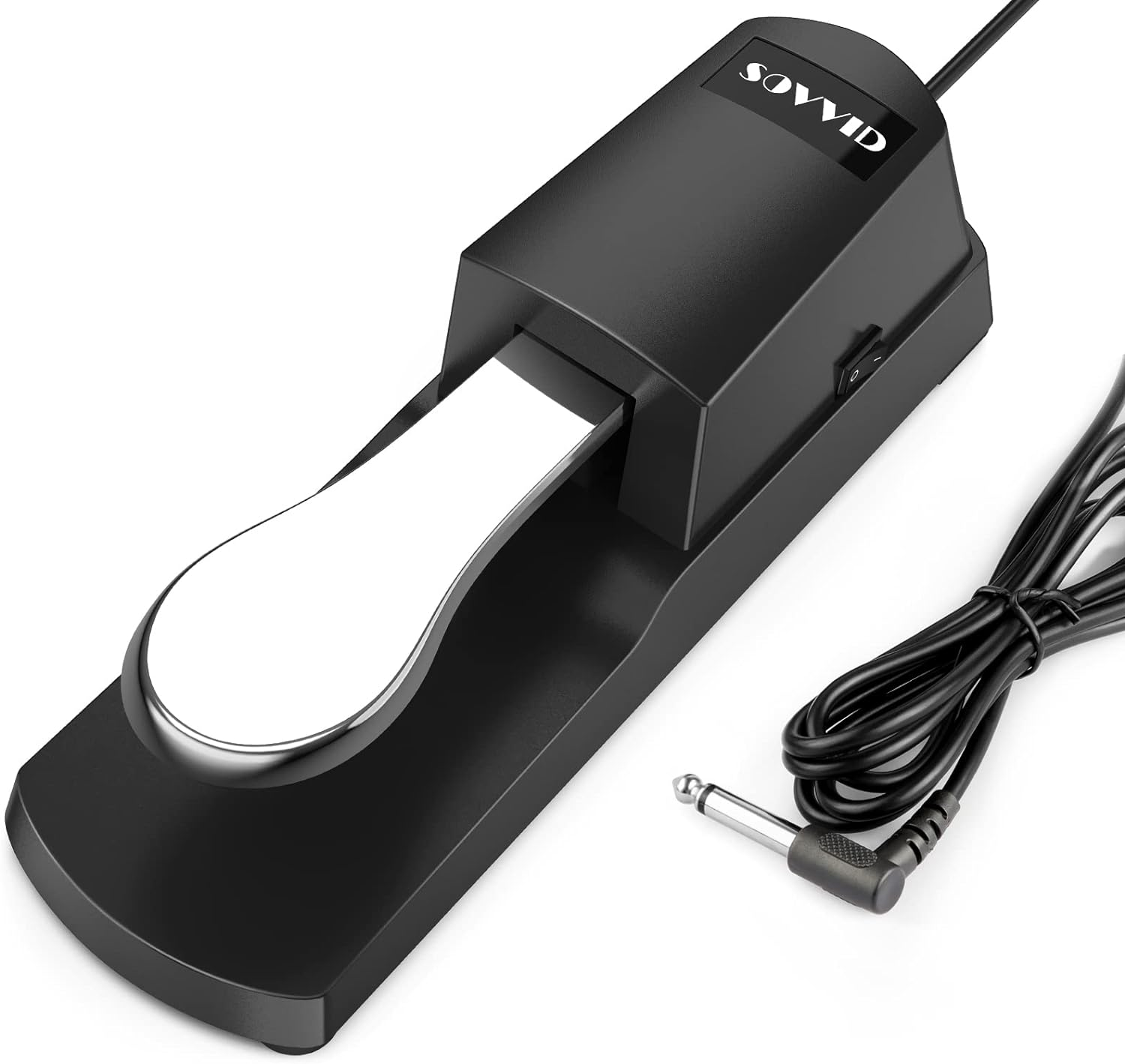 Sustain Pedal for Keyboard - Piano Foot Pedal with Polarity Switch for All Brands Electronic Keyboards, MIDI Keyboards, Digital Pianos, Yamaha, Roland, Korg, Behringer, Moog and More