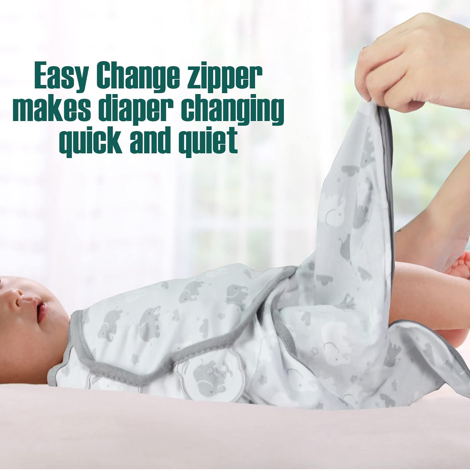 TANOFAR Baby Swaddle Sleep Sacks 3 Pack, Cotton Newborn Swaddle Sack for 0-3 ... - Picture 5 of 13