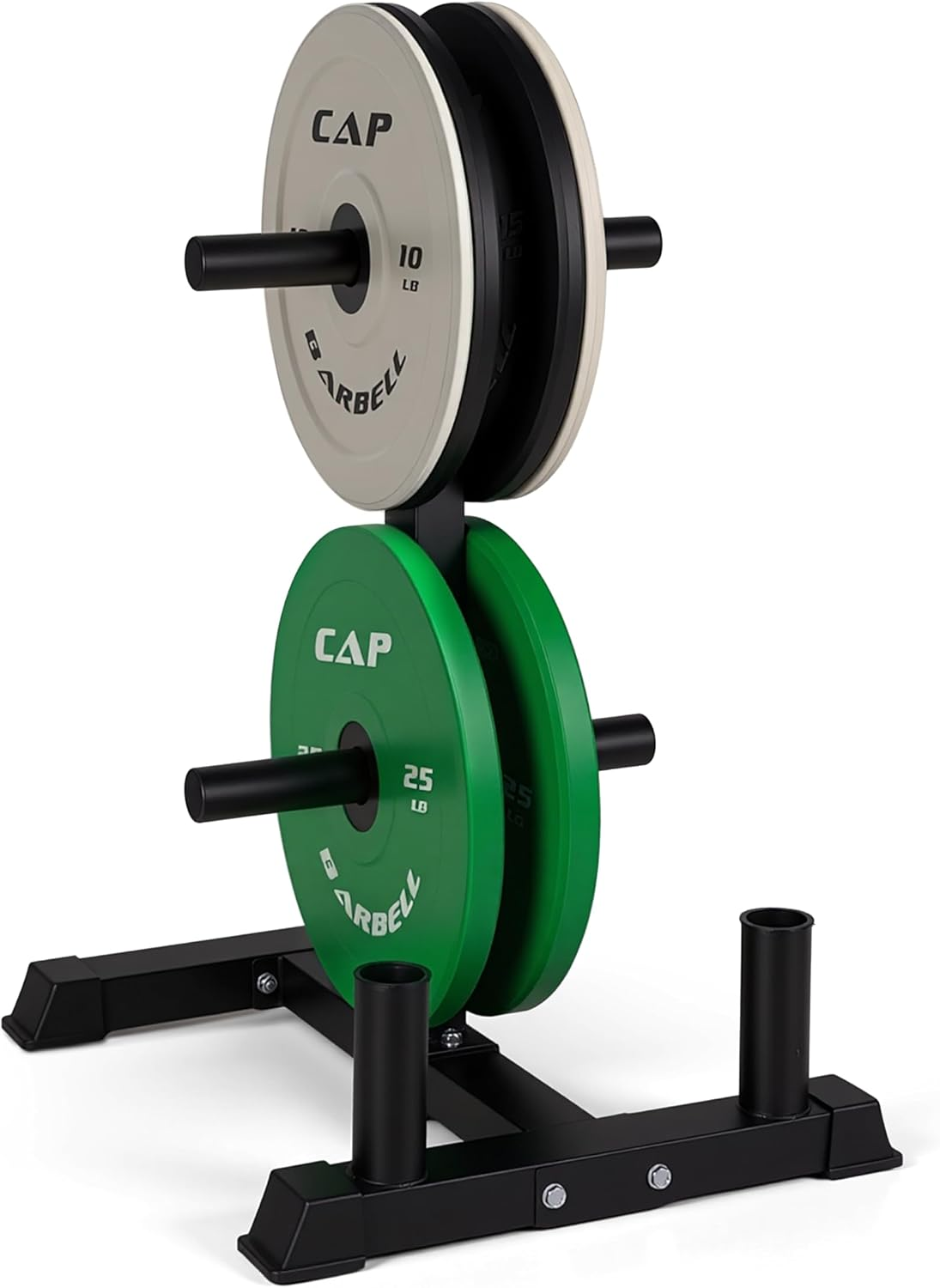 2-Inch Olympic Bumper Plate Weight Set | 100-370 Lbs | Multiple Colors | Storage Rack Optional