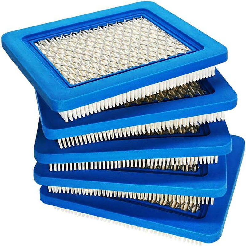 5PCS 491588S Lawn Mower Air Filters Replacement for B&S 491588 493537 493537S 399959, Flat OEM Air Cleaner Compatible with TB110 TB130 TB210 TB230 (Pack of 5)
