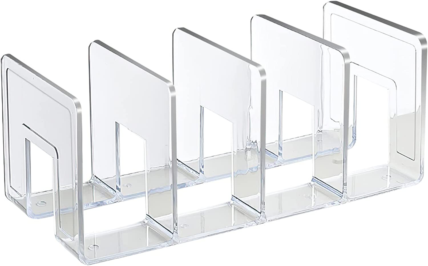 Acrylic File Sorter Clear File Holder Acrylic Desk Organizer Sturdy Desktop F...