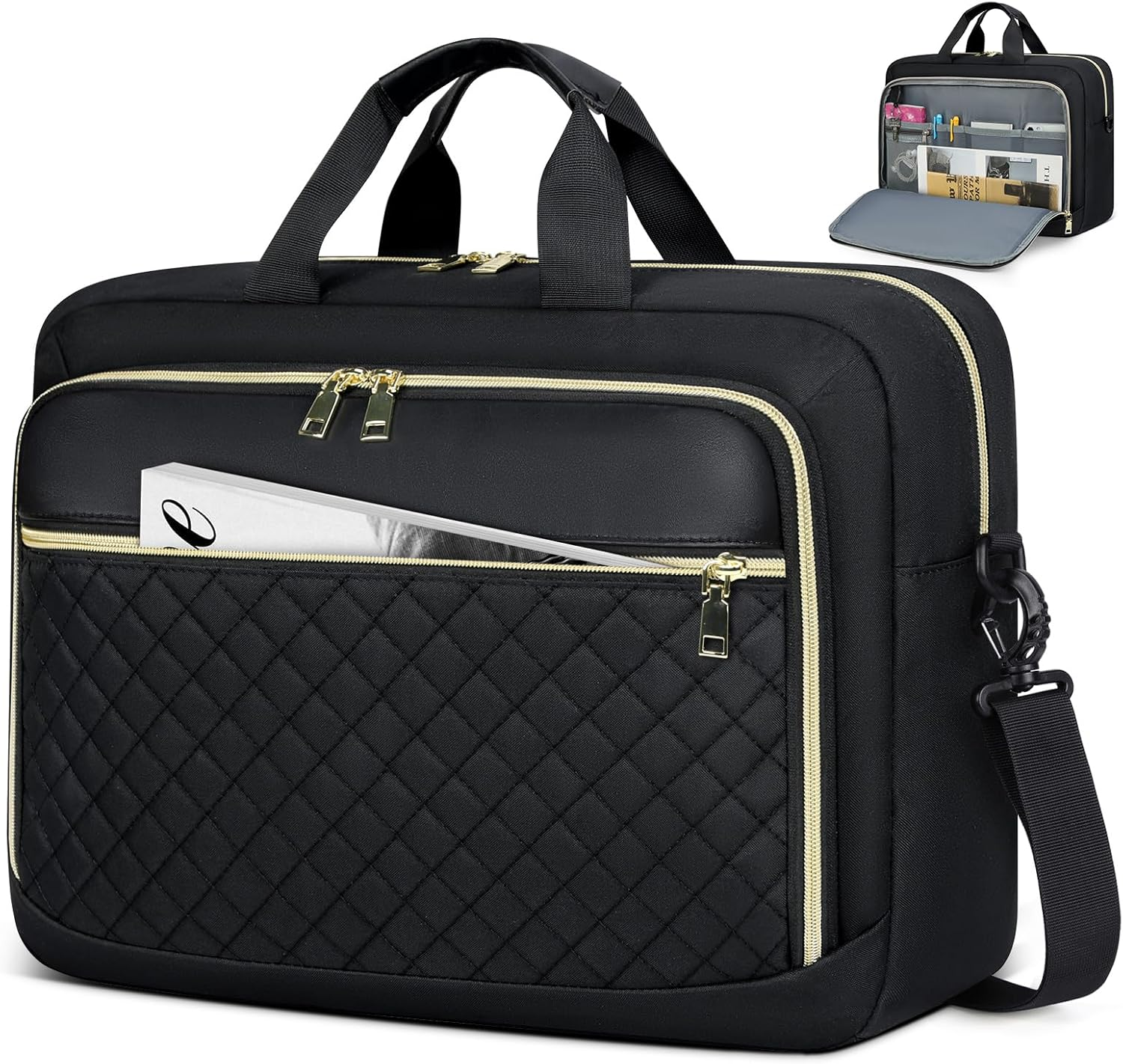 School Bag 17 Inch Laptop Case Briefcase Shoulder Messenger