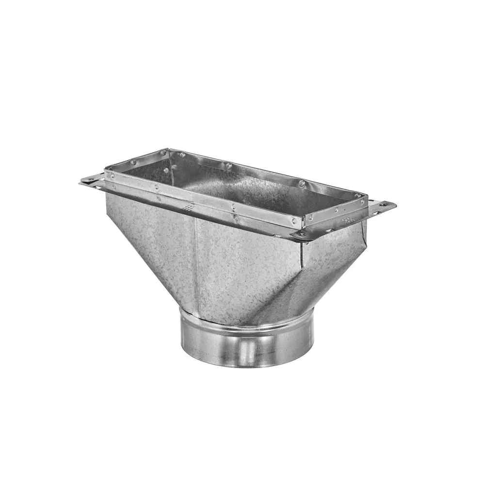Master Flow 12 in. x 4 in. to 6 in. Universal Register Box with Flange