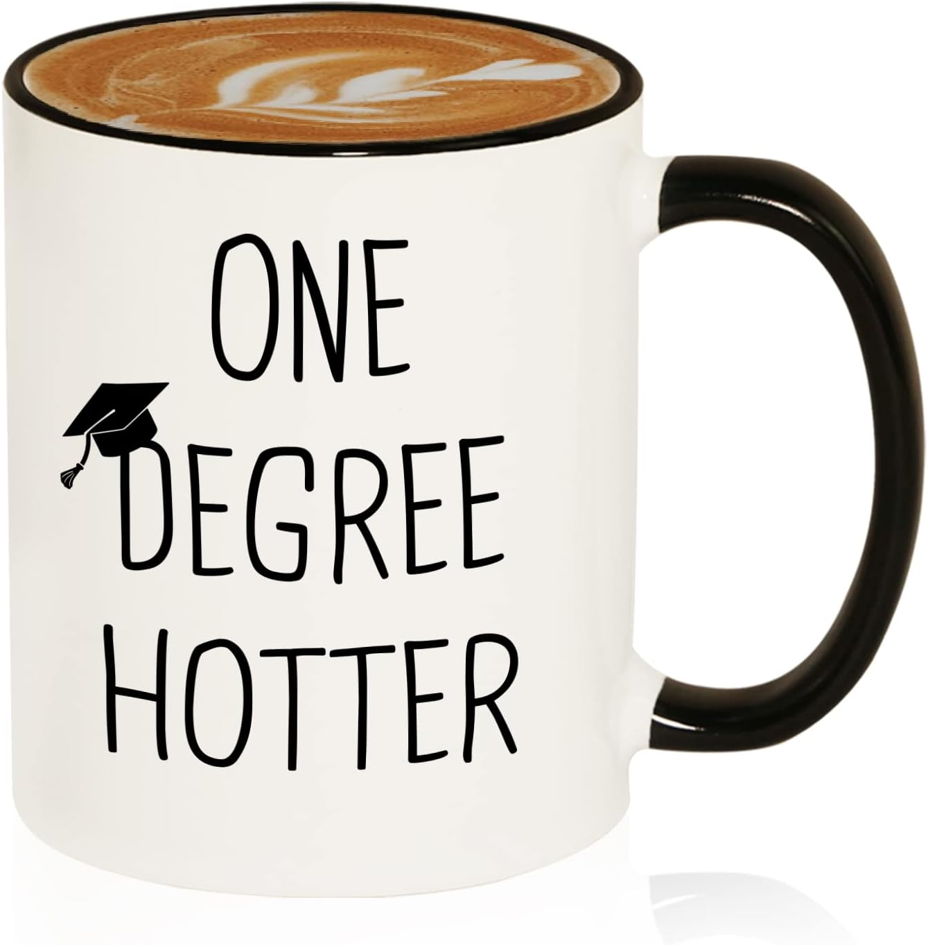 Graduation Gifts for Her, Him - 11oz Ceramic One Degree Hotter Mug - 2025 Funny College, Masters Degree, Phd, Nursing & Nurse, High School Grad Gifts for Women Men, Graduation Party Decorations