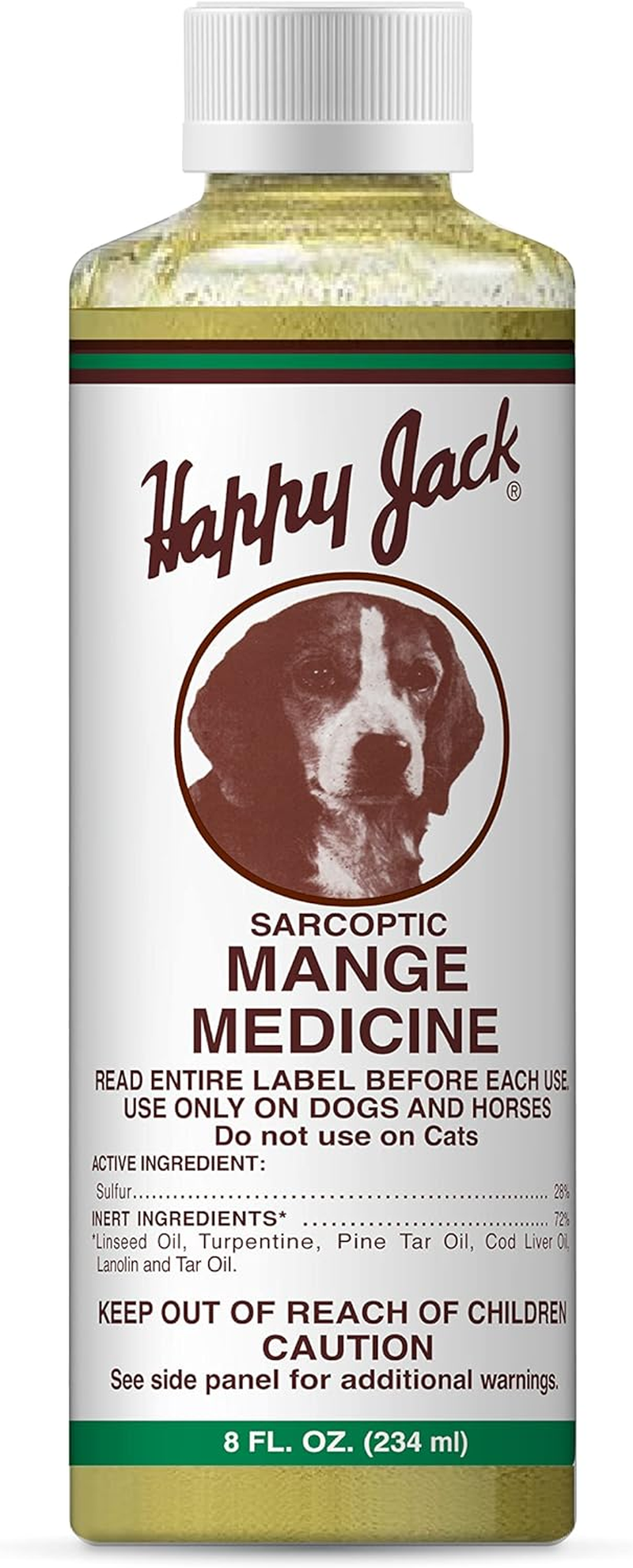 Mange Treatment for Dogs & Horses, Soothing Itch Relief, Fungi, Allergies 8oz