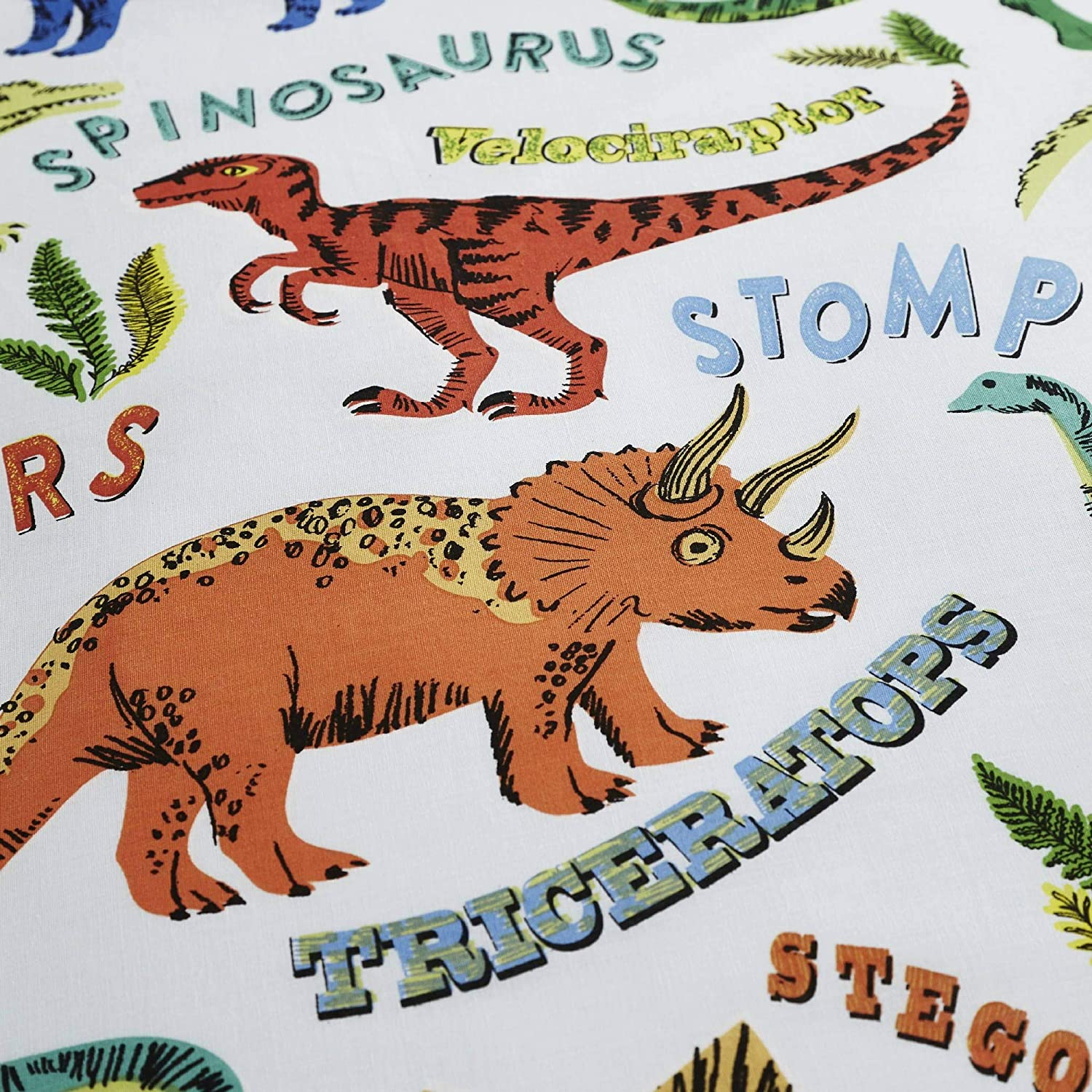 Childrens Boys Girls Dinosaur Park Jurassic T-Rex Dino Green Reversible UK Si... - Picture 7 of 9