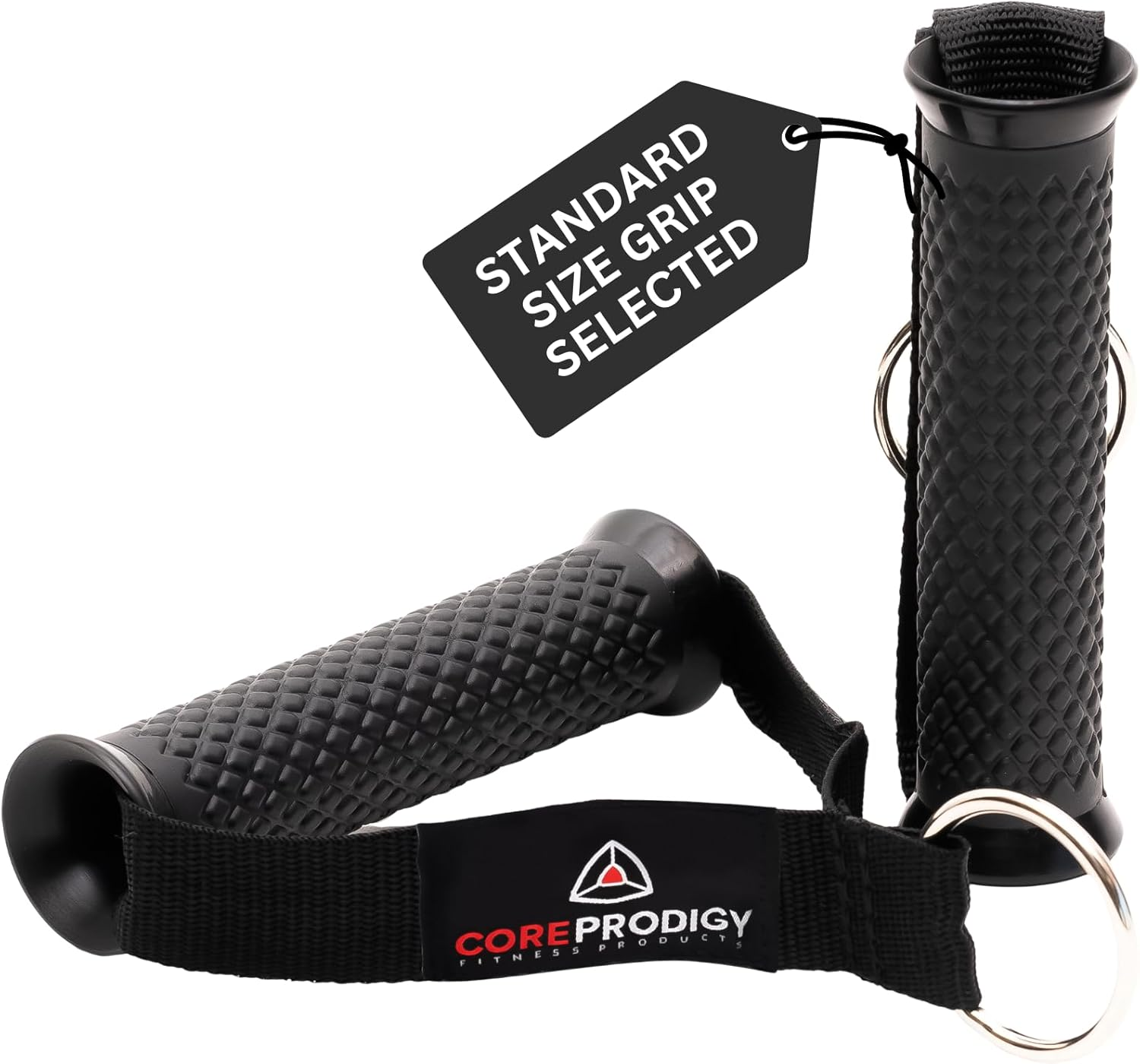 Core Prodigy Heavy Duty Exercise Handles - Grip Attachments for Cable Machine Pulleys, Gym Equipment, Resistance Bands, and Weight Lifting