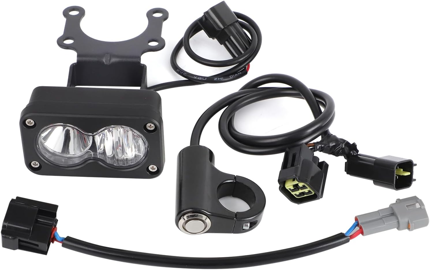 Dirtbike Headlight Kit Plug and Play for Sur-Ron Segway X260 Talaria Sting R MX4 PC Lens Motorcycle Light Bar Led Headlamp with Blue Light Switch